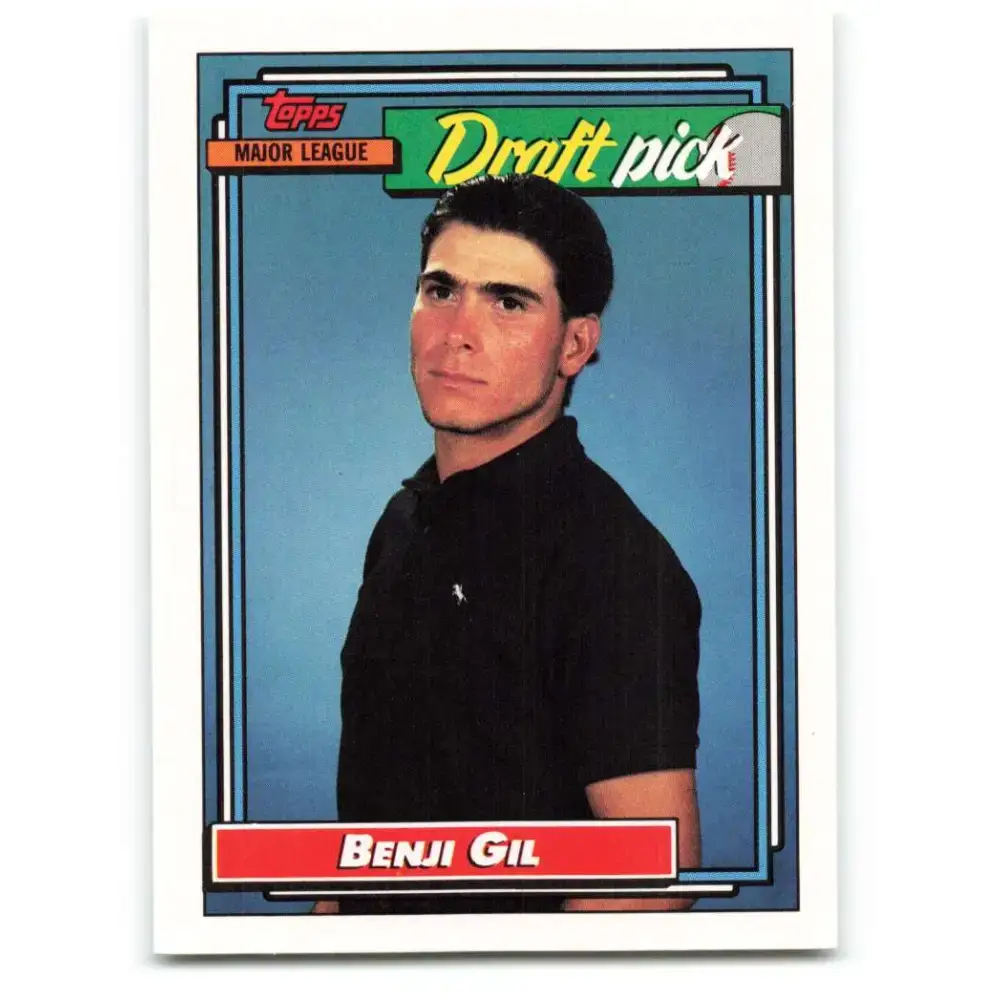 1992 Topps #534 Benji Gil NM-MT RC Rookie Texas Rangers Baseball Card - Baseball Card Single