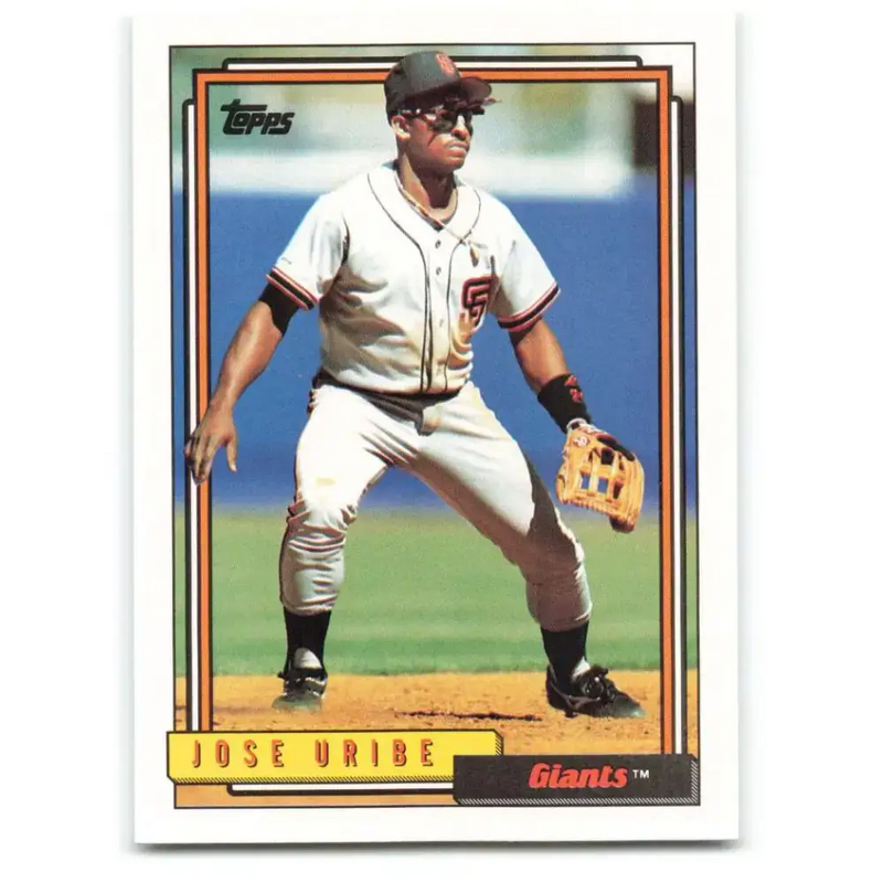 1992 Topps #538 Jose Uribe NM-MT San Francisco Giants Baseball Card - Baseball Card Single