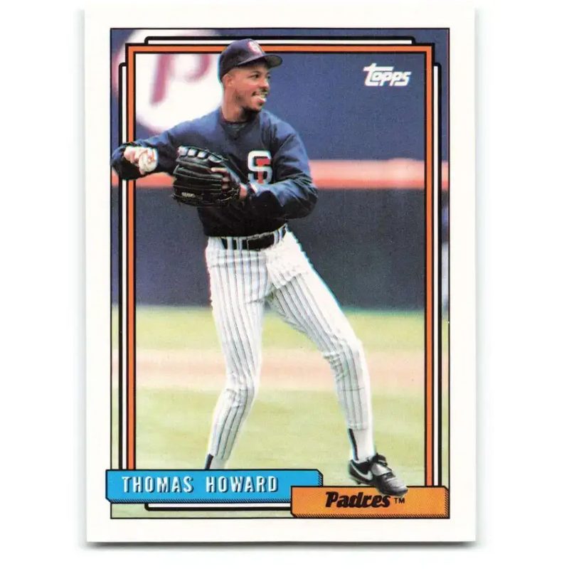 1992 Topps #539 Thomas Howard NM-MT San Diego Padres Baseball Card - Baseball Card Single