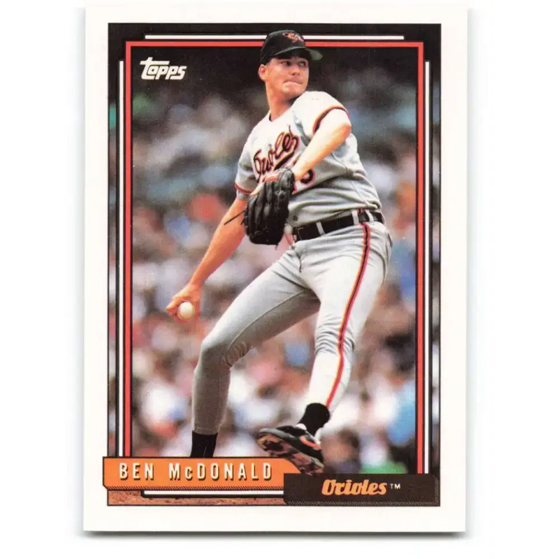 1992 Topps #540 Ben McDonald NM-MT Baltimore Orioles Baseball Card - Baseball Card Single
