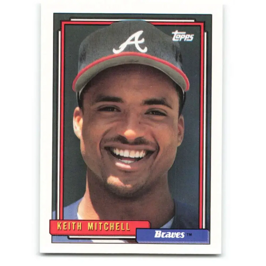 1992 Topps #542 Keith Mitchell NM-MT Atlanta Braves Baseball Card