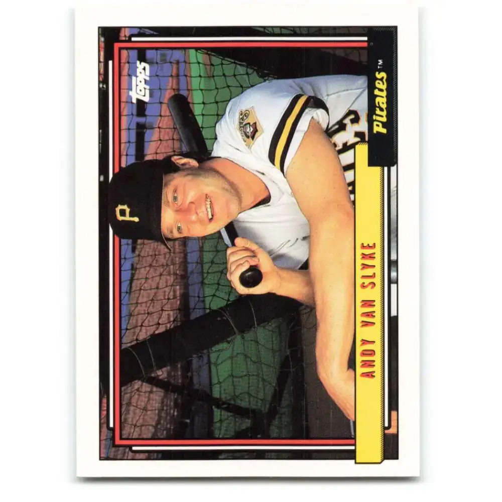 1992 Topps #545 Andy Van Slyke NM-MT Pittsburgh Pirates Baseball Card - Baseball Card Single