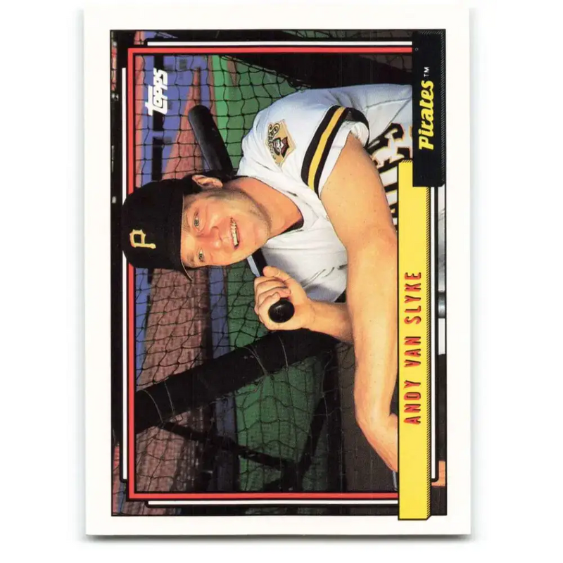 1992 Topps #545 Andy Van Slyke NM-MT Pittsburgh Pirates Baseball Card - Baseball Card Single