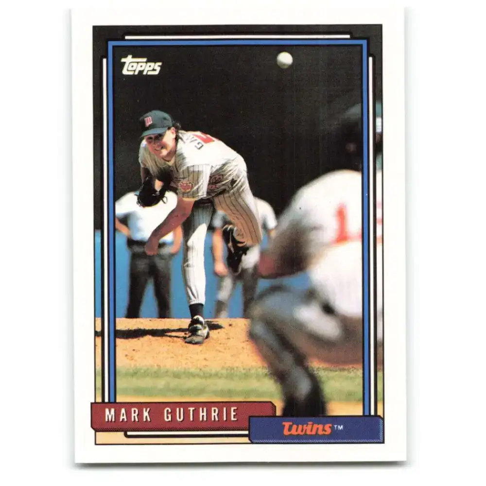 1992 Topps #548 Mark Guthrie NM-MT Minnesota Twins Baseball Card - Baseball Card Single