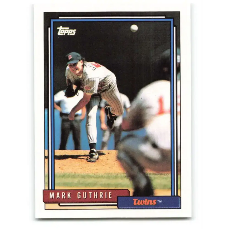 1992 Topps #548 Mark Guthrie NM-MT Minnesota Twins Baseball Card - Baseball Card Single