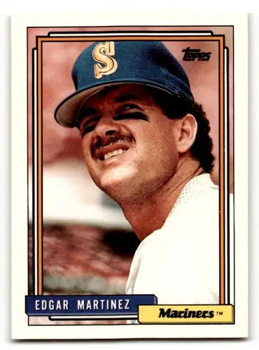 1992 Topps #553 Edgar Martinez Seattle Mariners Baseball Cards EX/NM ID:55805 - Baseball Card Single