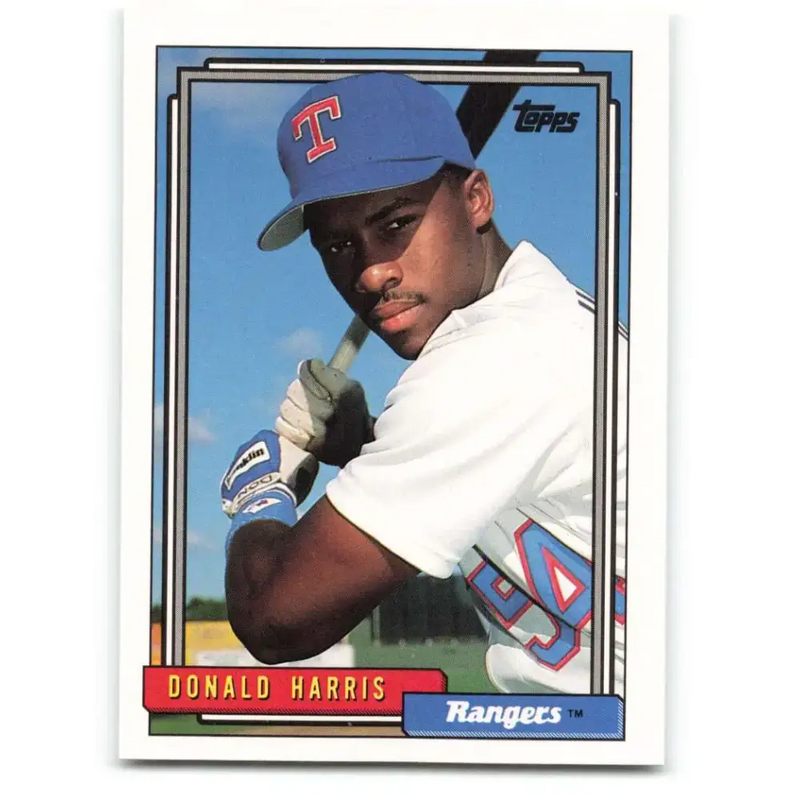 1992 Topps #554 Donald Harris NM-MT Texas Rangers Baseball Card - Baseball Card Single