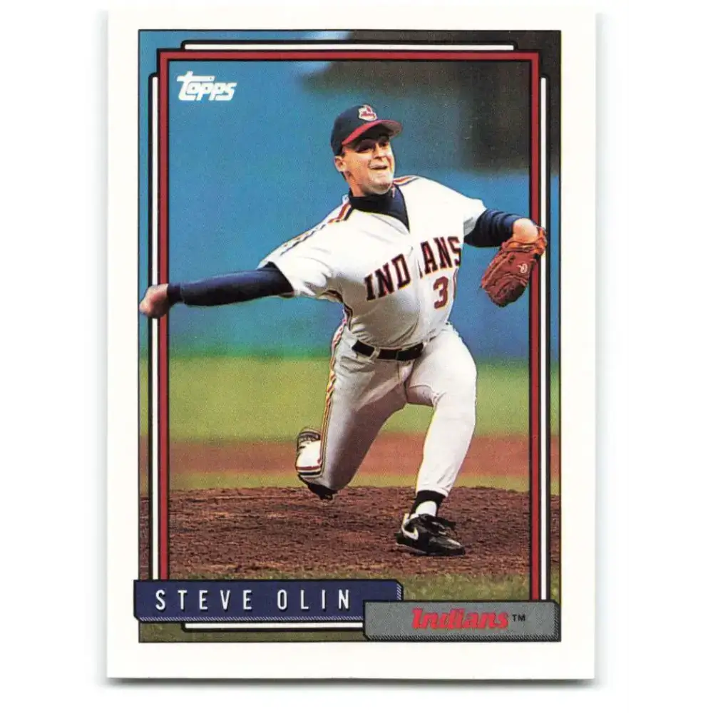 1992 Topps #559 Steve Olin NM-MT Cleveland Indians Baseball Card - Baseball Card Single