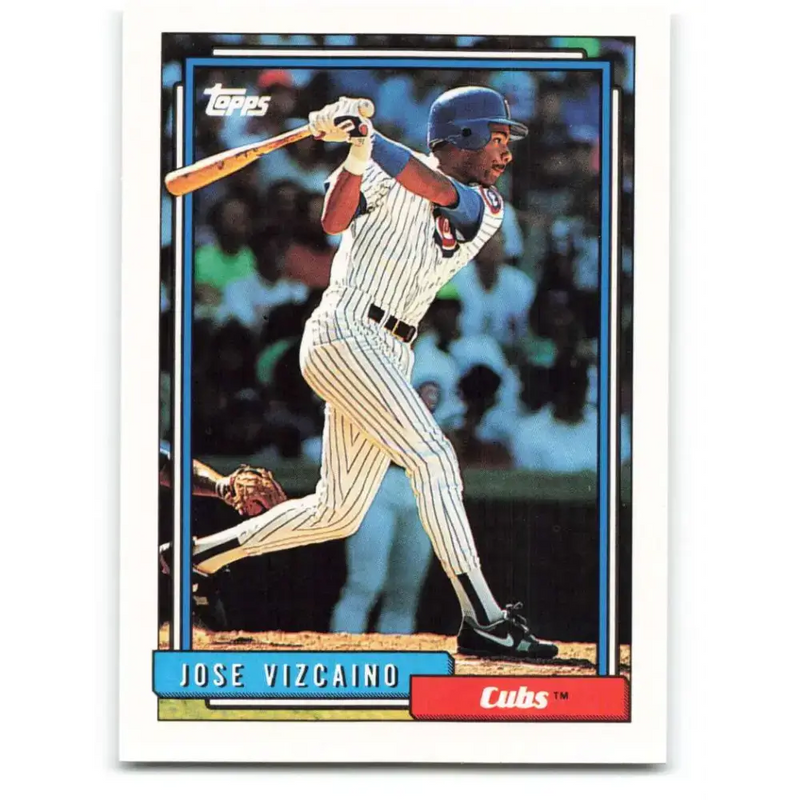 1992 Topps #561 Jose Vizcaino NM-MT Chicago Cubs Baseball Card - Baseball Card Single