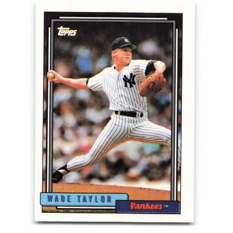 1992 Topps #562 Wade Taylor NM-MT New York Yankees Baseball Card - Baseball Card Single