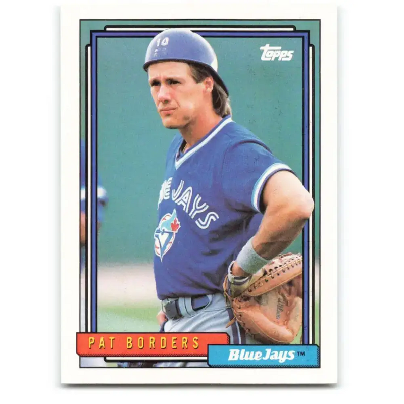 1992 Topps #563 Pat Borders NM-MT Toronto Blue Jays Baseball Card - Baseball Card Single