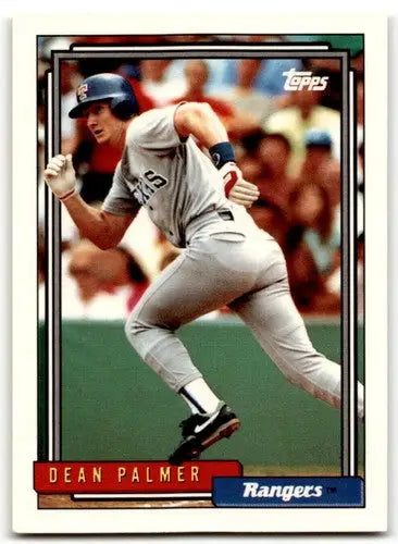 Original gloss Dean Palmer baseball card from 1992 Topps Simply Sandoval Rangers