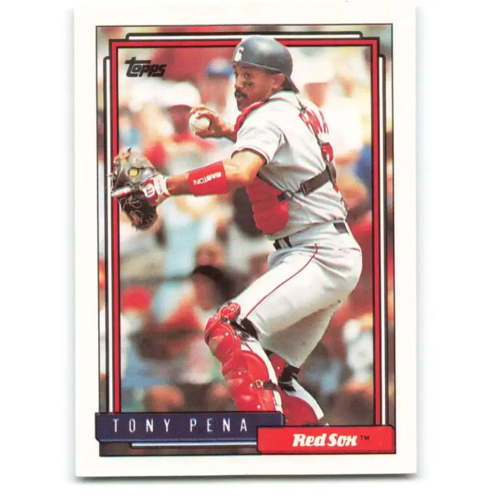 1992 Topps #569 Tony Pena NM-MT Boston Red Sox Baseball Card - Baseball Card Single