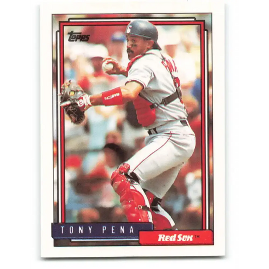 1992 Topps #569 Tony Pena NM-MT Boston Red Sox Baseball Card - Baseball Card Single