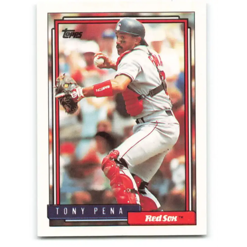 1992 Topps #569 Tony Pena NM-MT Boston Red Sox Baseball Card - Baseball Card Single