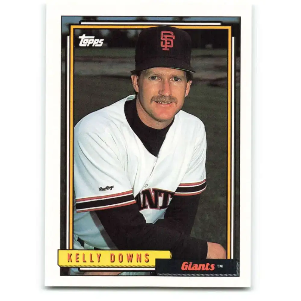 1992 Topps #573 Kelly Downs NM-MT San Francisco Giants Baseball Card - Baseball Card Single