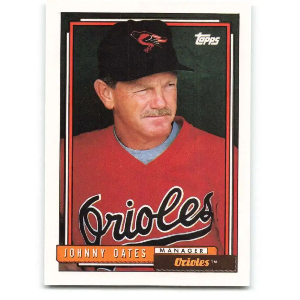 1992 Topps #579 Johnny Oates NM-MT Baltimore Orioles Baseball Card
