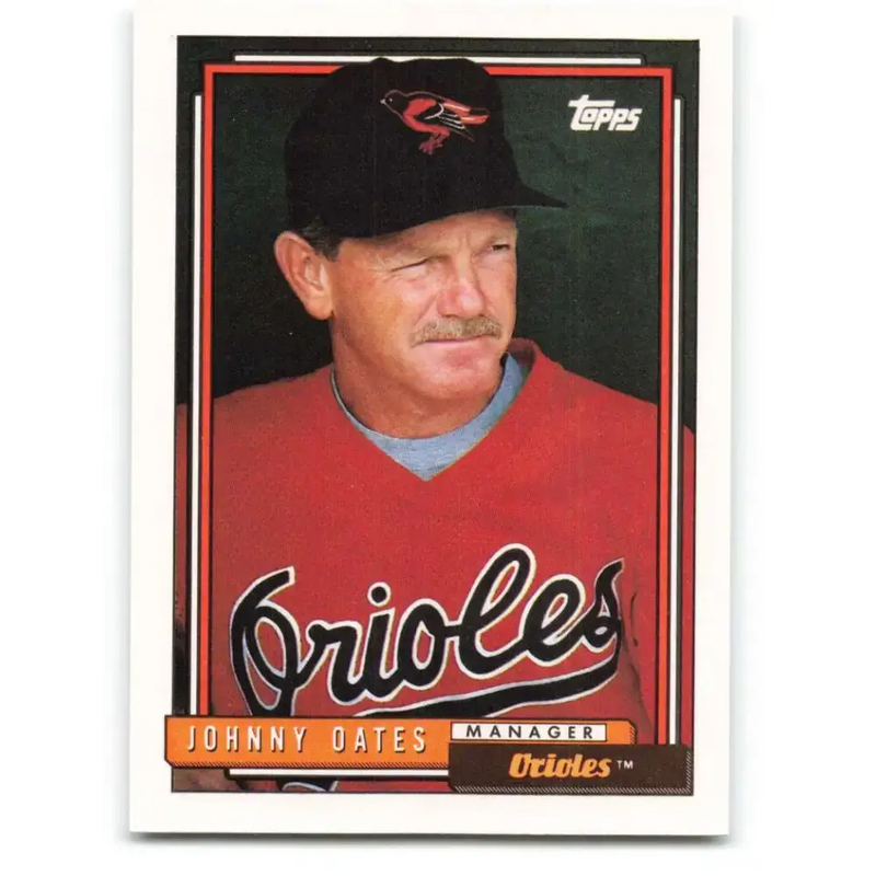 1992 Topps #579 Johnny Oates NM-MT Baltimore Orioles Baseball Card