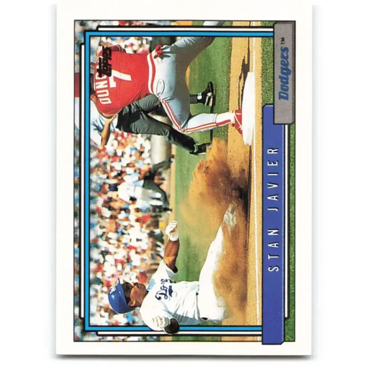 1992 Topps #581 Stan Javier NM-MT Los Angeles Dodgers Baseball Card
