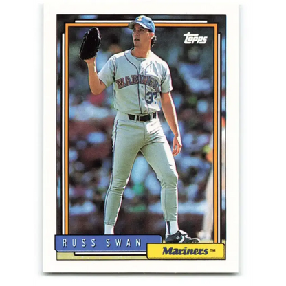 1992 Topps #588 Russ Swan EX Excellent Seattle Mariners Baseball Card