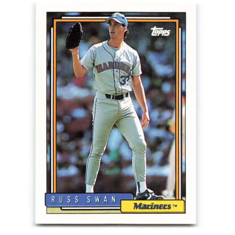 1992 Topps #588 Russ Swan EX Excellent Seattle Mariners Baseball Card - Baseball Card Single