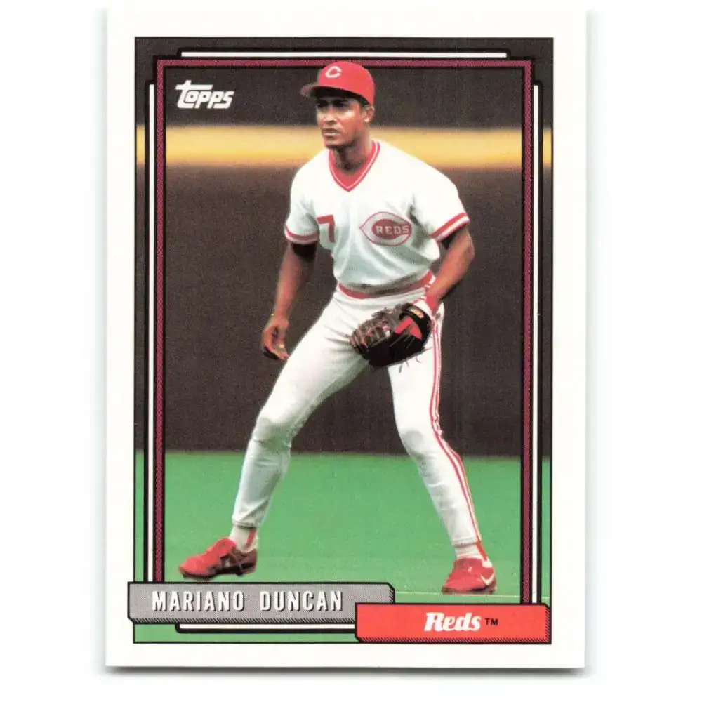 1992 Topps #589 Mariano Duncan NM-MT Cincinnati Reds Baseball Card - Baseball Card Single