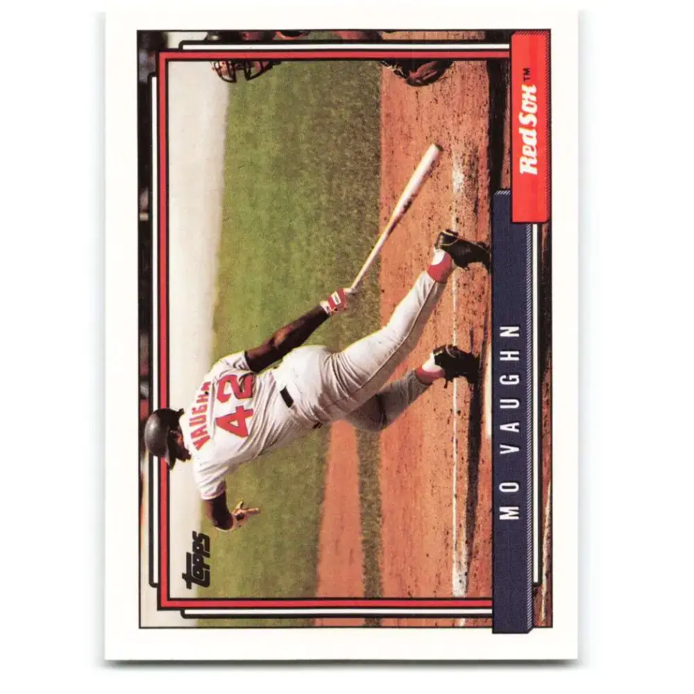 1992 Topps #59 Mo Vaughn NM-MT Boston Red Sox Baseball Card - Baseball Card Single