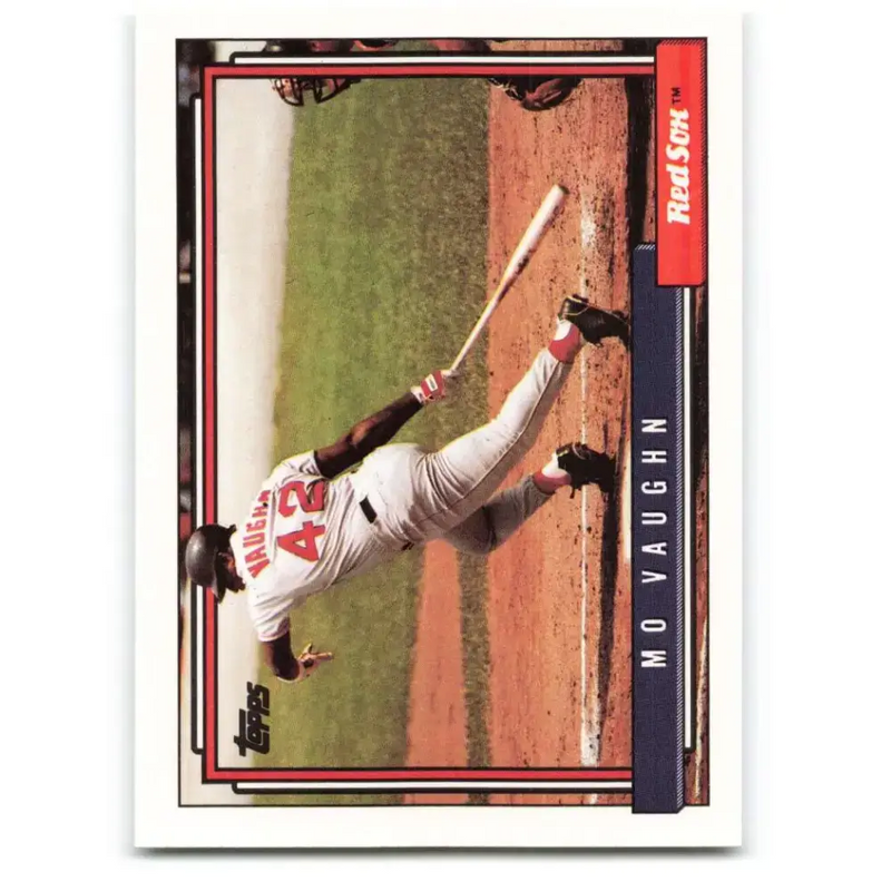 1992 Topps #59 Mo Vaughn NM-MT Boston Red Sox Baseball Card - Baseball Card Single