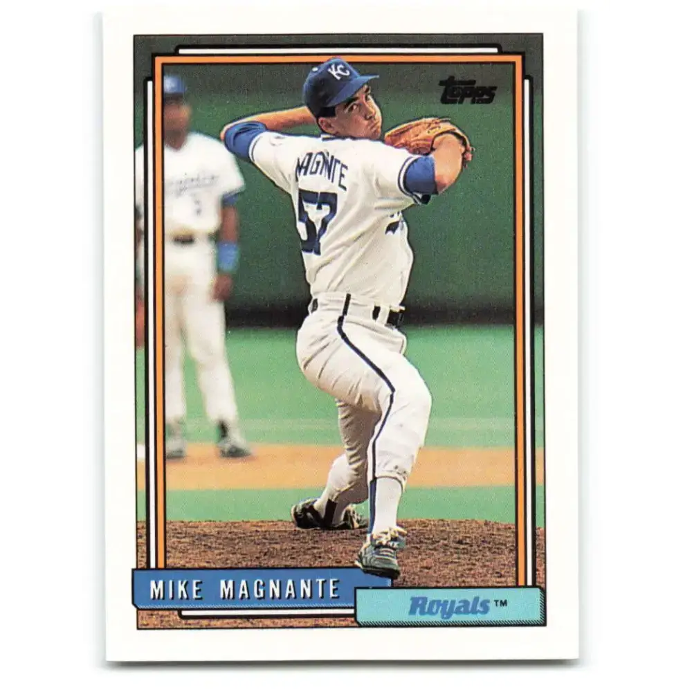 1992 Topps #597 Mike Magnante NM-MT RC Rookie Kansas City Royals Baseball Card