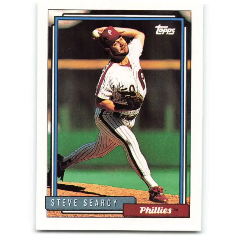 1992 Topps #599 Steve Searcy NM-MT Philadelphia Phillies Baseball Card - Baseball Card Single