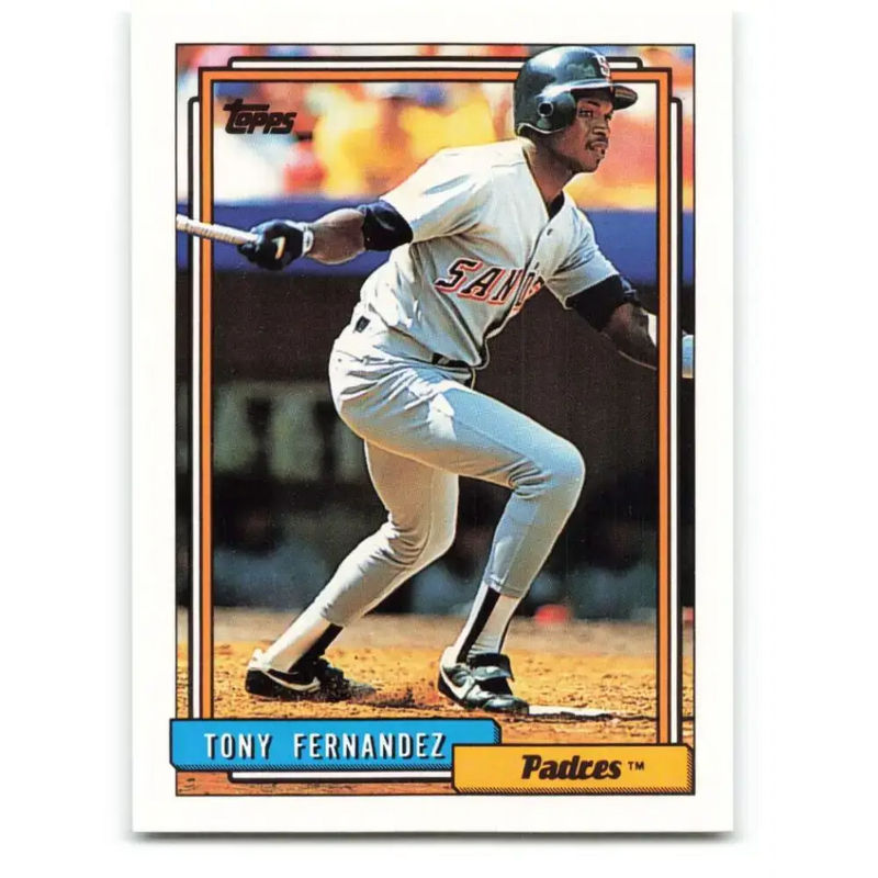 1992 Topps #60 Tony Fernandez NM-MT San Diego Padres Baseball Card - Baseball Card Single
