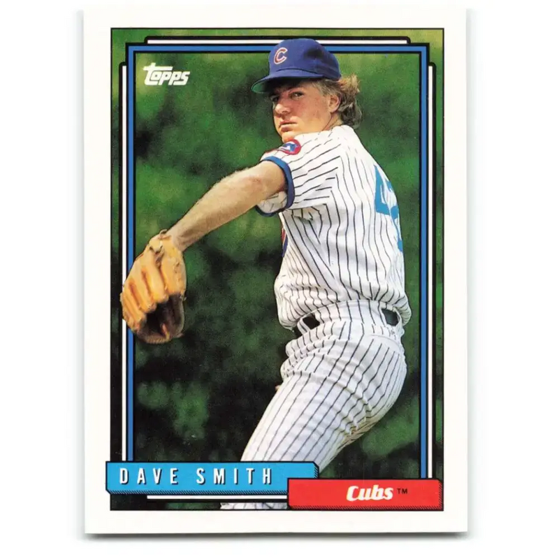 1992 Topps #601 Dave Smith NM-MT Chicago Cubs Baseball Card - Baseball Card Single