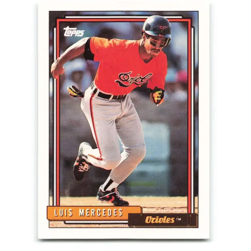 1992 Topps #603 Luis Mercedes NM-MT Baltimore Orioles Baseball Card - Baseball Card Single