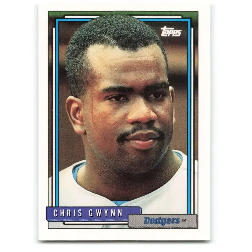1992 Topps #604 Chris Gwynn NM-MT Los Angeles Dodgers Baseball Card - Baseball Card Single