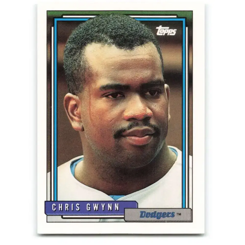 1992 Topps #604 Chris Gwynn NM-MT Los Angeles Dodgers Baseball Card - Baseball Card Single