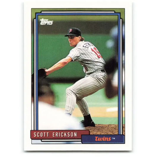 1992 Topps #605 Scott Erickson NM-MT Minnesota Twins Baseball Card