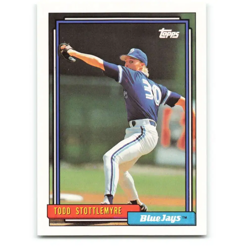 1992 Topps #607 Todd Stottlemyre NM-MT Toronto Blue Jays Baseball Card - Baseball Card Single