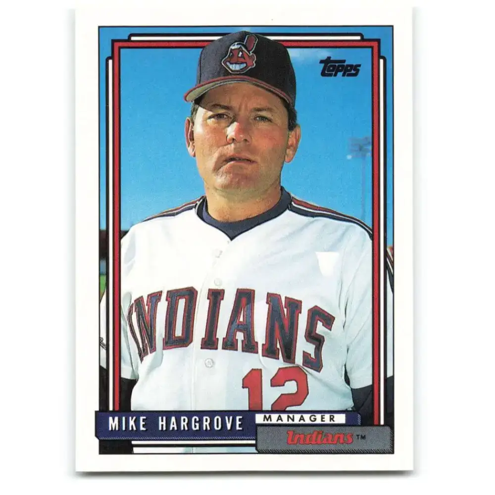 1992 Topps #609 Mike Hargrove NM-MT Cleveland Indians Baseball Card - Baseball Card Single