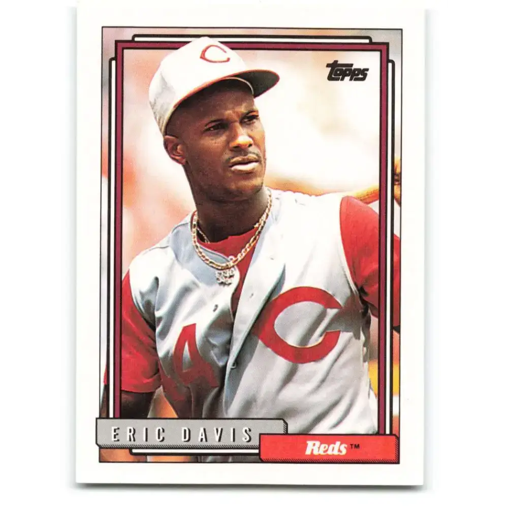 1992 Topps #610 Eric Davis NM-MT Cincinnati Reds Baseball Card - Baseball Card Single