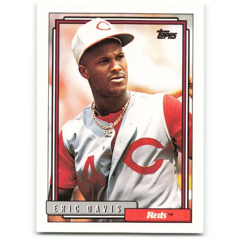 1992 Topps #610 Eric Davis NM-MT Cincinnati Reds Baseball Card - Baseball Card Single