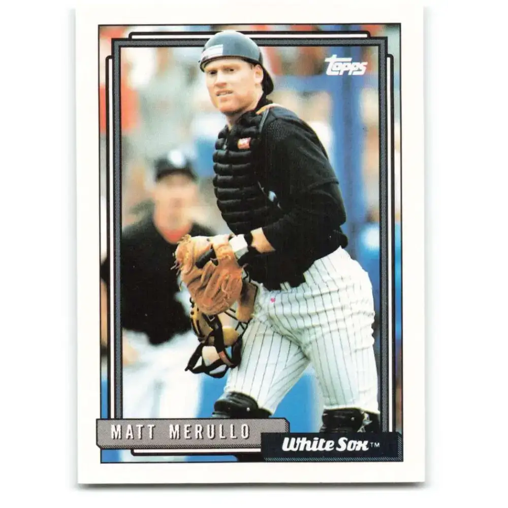 1992 Topps #615 Matt Merullo NM-MT Chicago White Sox Baseball Card - Baseball Card Single