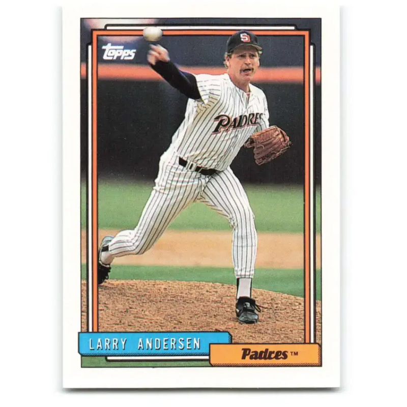 1992 Topps #616 Larry Andersen NM-MT San Diego Padres Baseball Card - Baseball Card Single