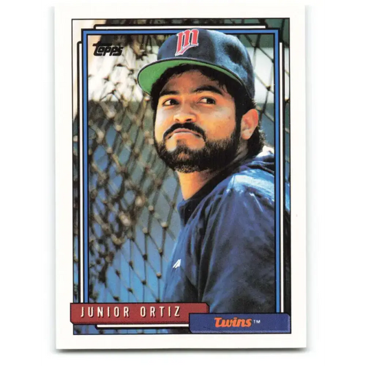 1992 Topps #617 Junior Ortiz NM-MT Minnesota Twins Baseball Card