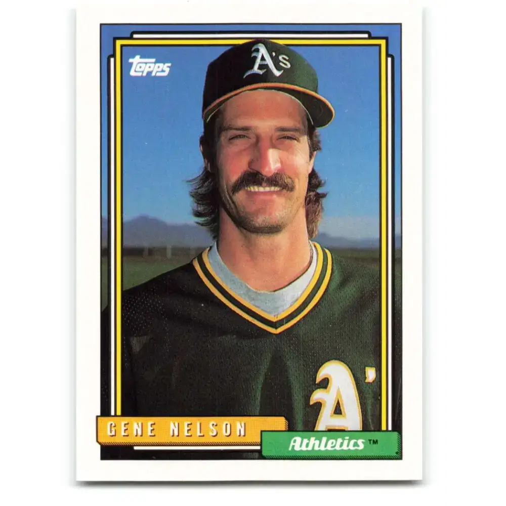 1992 Topps #62 Gene Nelson NM-MT Oakland Athletics Baseball Card
