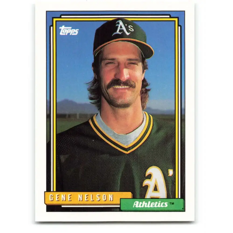 1992 Topps #62 Gene Nelson NM-MT Oakland Athletics Baseball Card