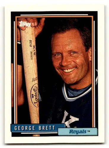 1992 Topps #620 George Brett Kansas City Royals Baseball Cards EX/NM ID:55799 - Baseball Card Single