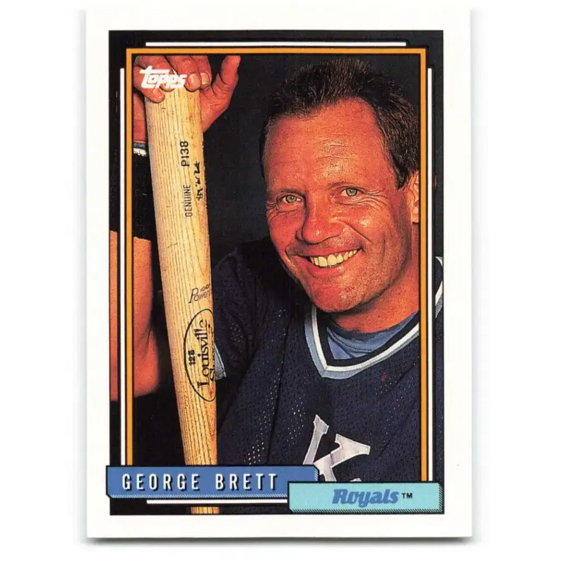 1992 Topps #620 George Brett NM-MT Kansas City Royals Baseball Card - Baseball Card Single