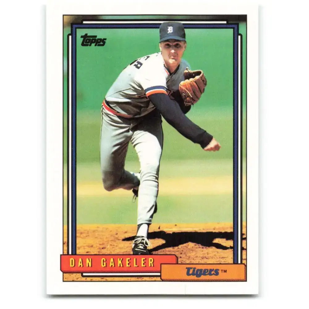 1992 Topps #621 Dan Gakeler NM-MT Detroit Tigers Baseball Card - Baseball Card Single