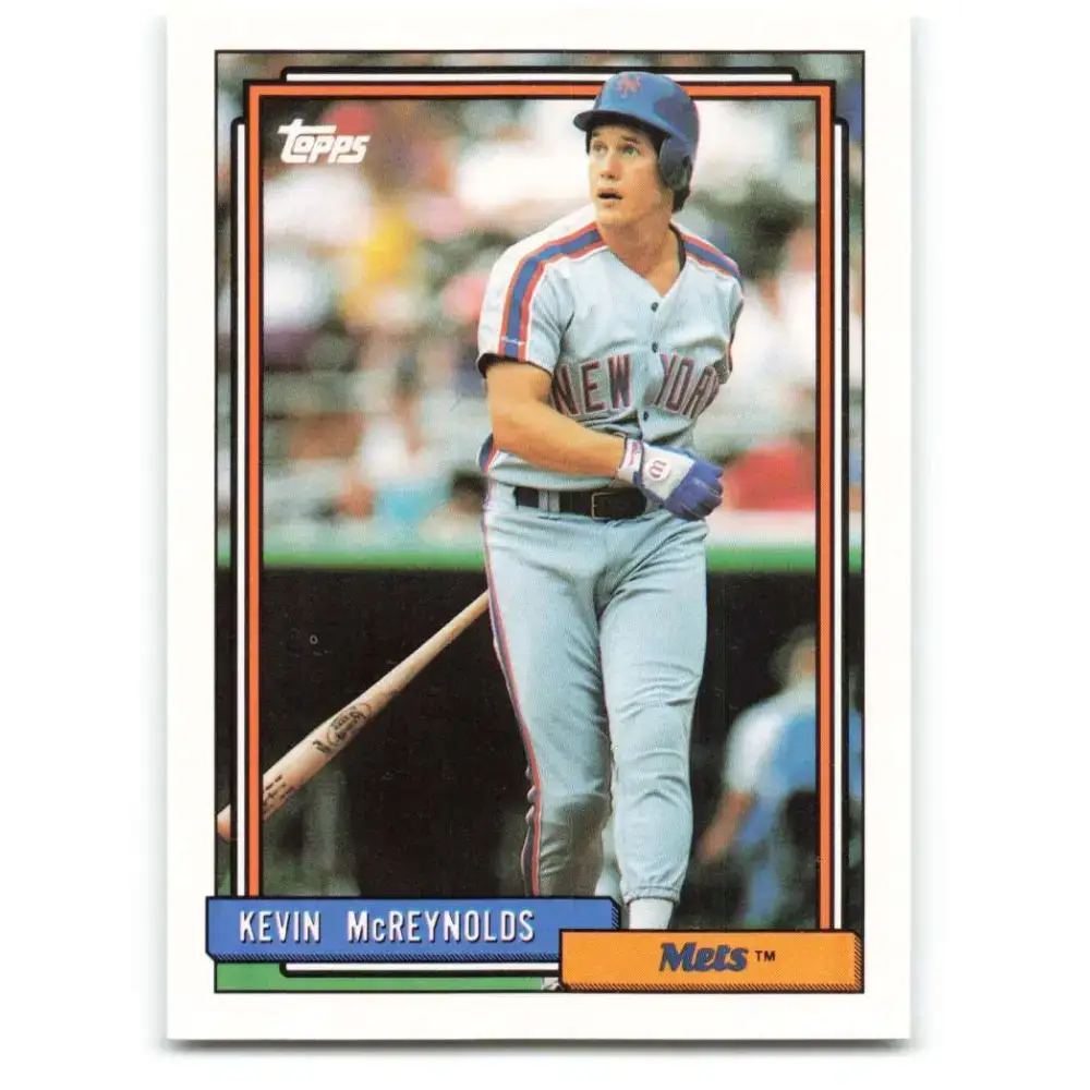 1992 Topps #625 Kevin McReynolds NM-MT New York Mets Baseball Card - Baseball Card Single