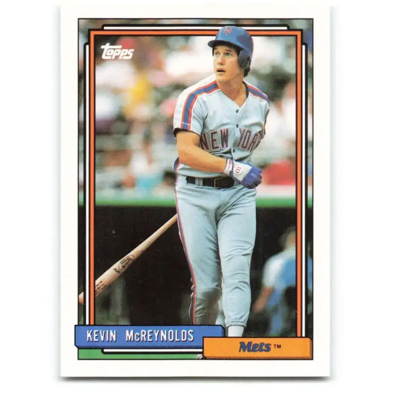 1992 Topps #625 Kevin McReynolds NM-MT New York Mets Baseball Card - Baseball Card Single